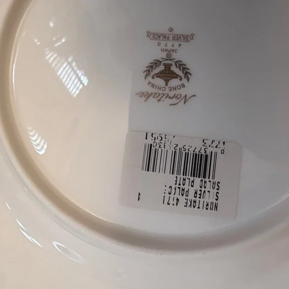 NWT Noritake Silver Palace 9” Accent Plate Set of 3